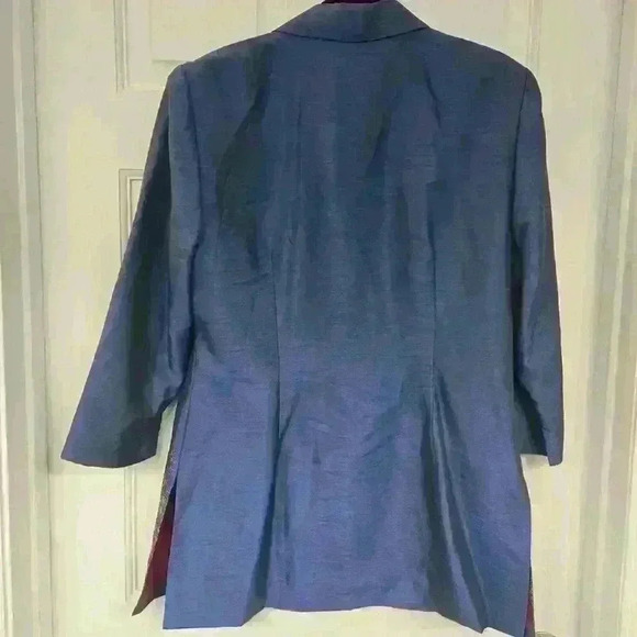 Donna Ricco New York Rare Vintage Embroided Blazer/Blouse Suit,Size 10 - Picture 6 of 7
